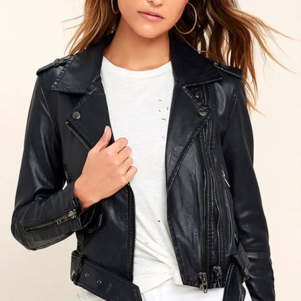 Blank NYC Vegan Leather Moto Jacket